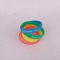 Debossed Silicone Bracelet Wristbands